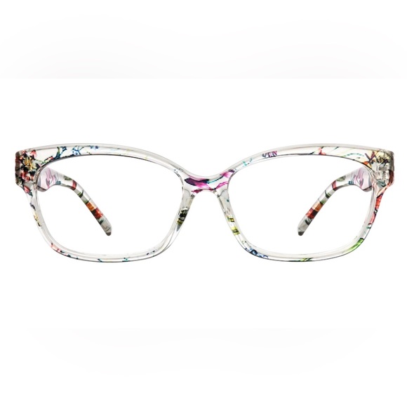 Zenni optical Accessories Zenni Optical Floral Clear Rectangle